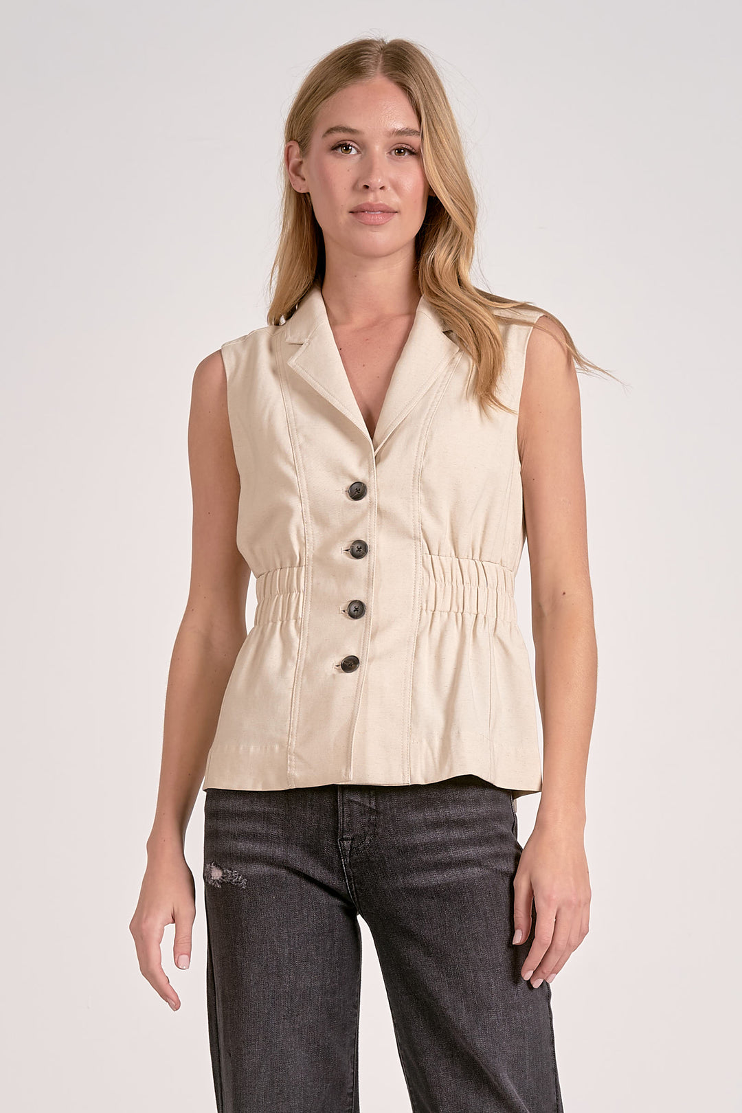 Cinched Waist Vest