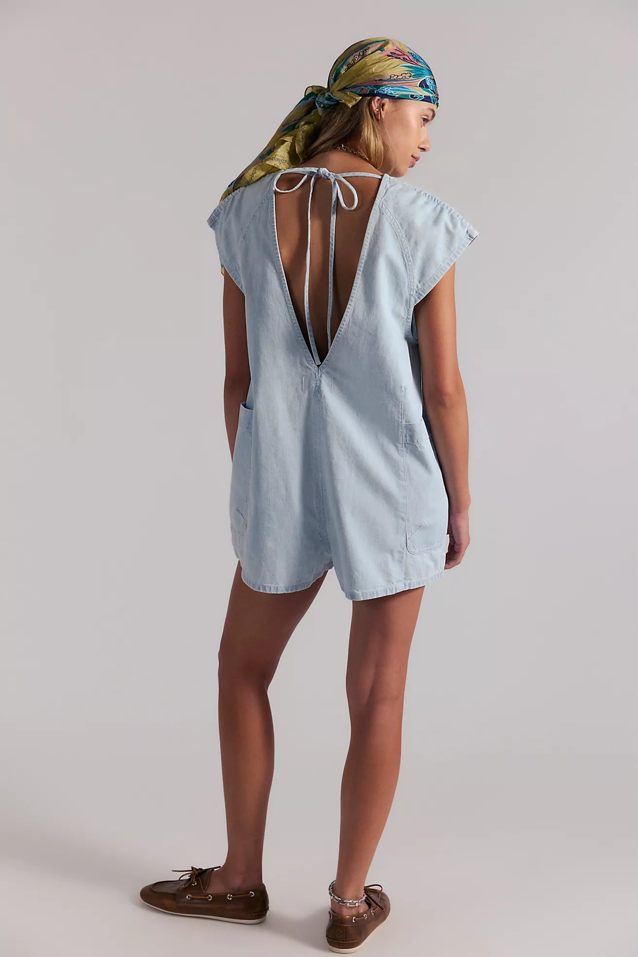 Free Fall Denim Romper