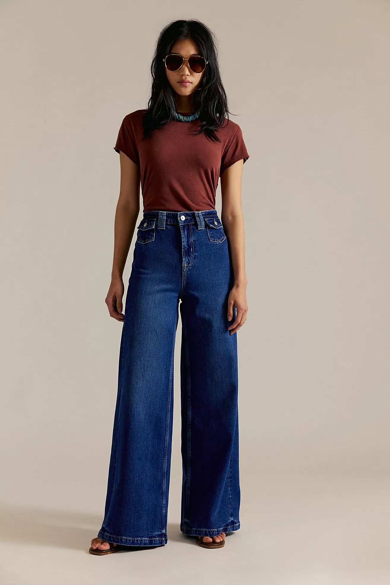 Kelee High Rise Palazzo Jeans