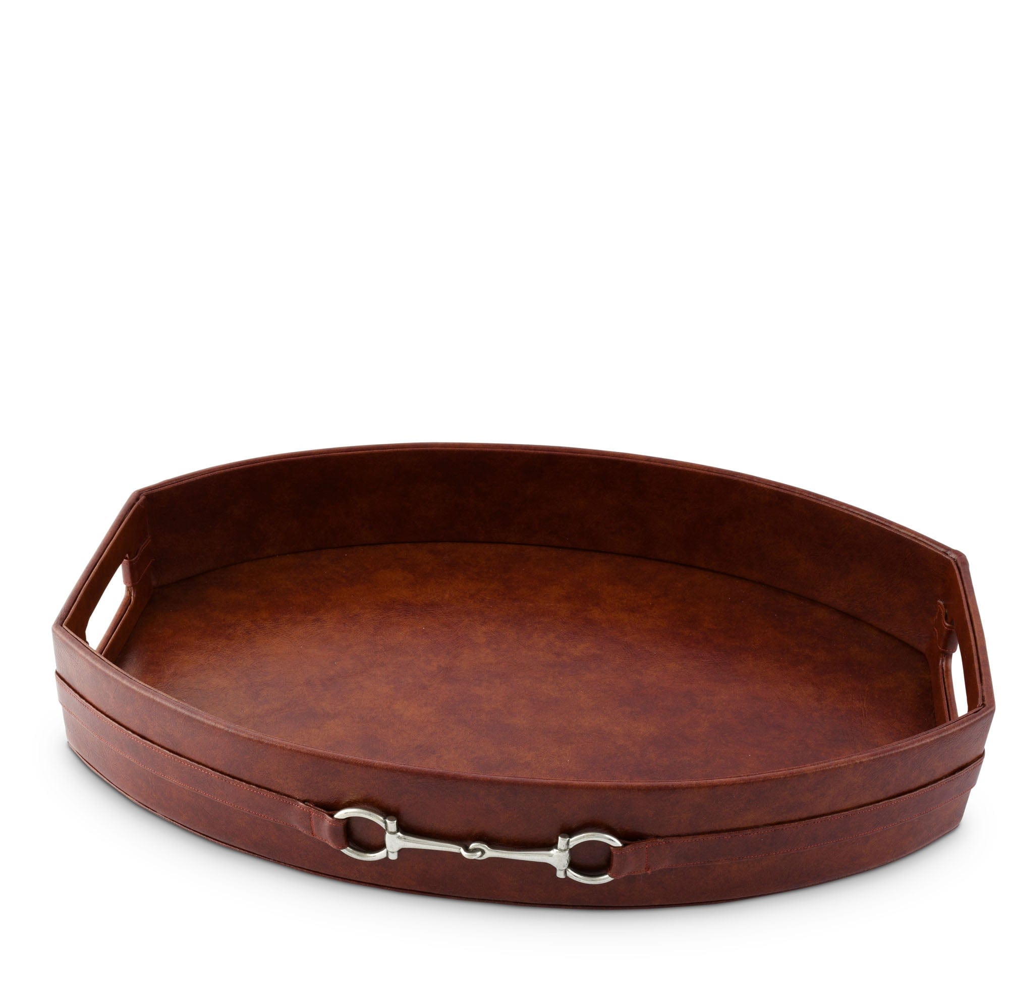 Leather Oval Tray