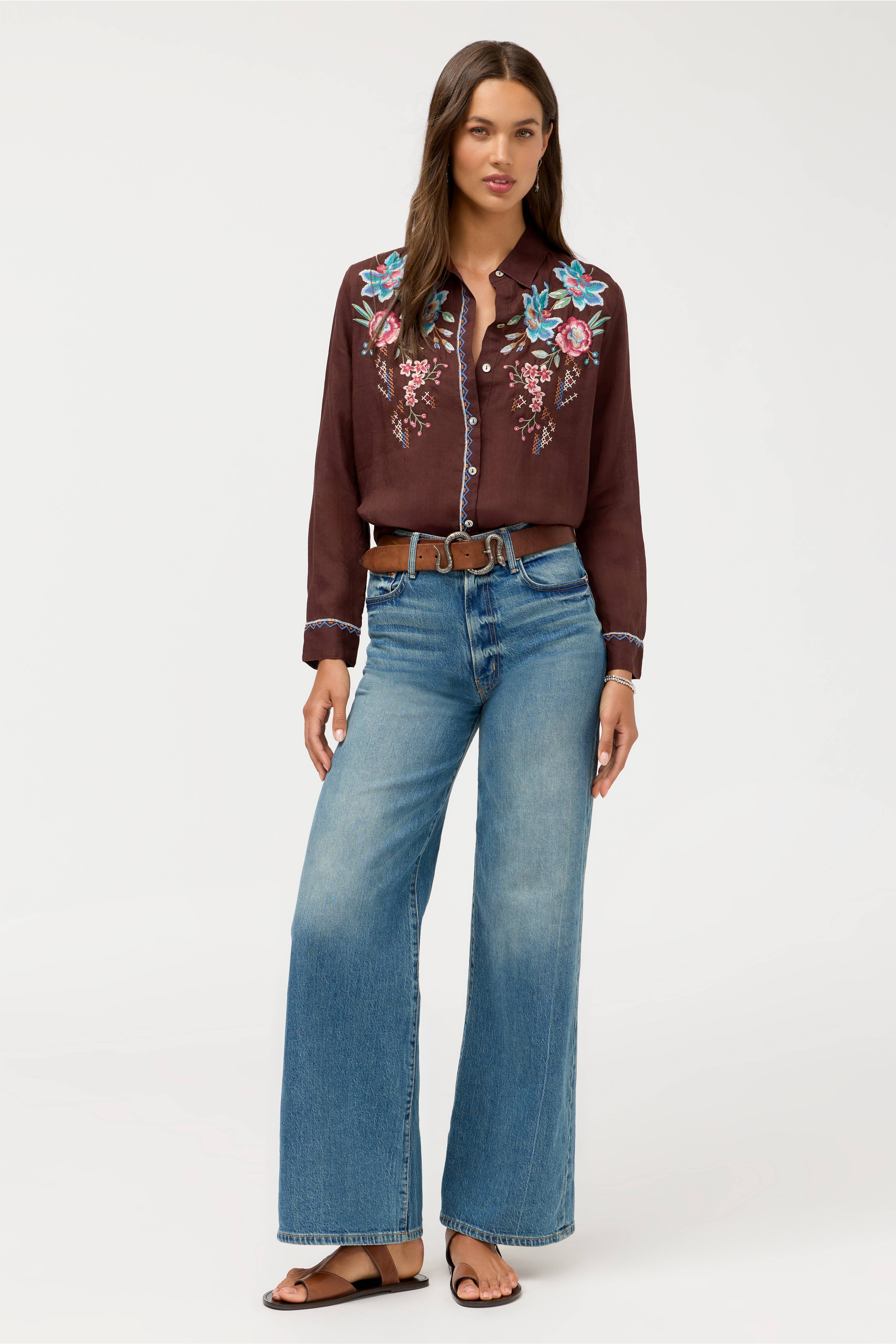 Elsarose Contrast Binding Shirt
