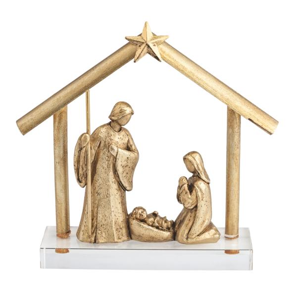 Acrylic Base Gold Nativity