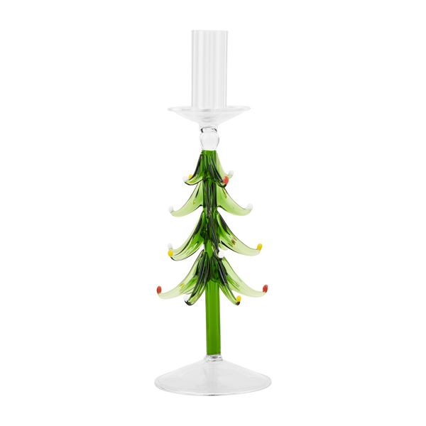 Glass Tree Taper Holder