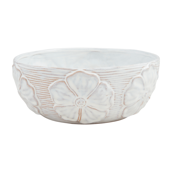 White Floral Bowl
