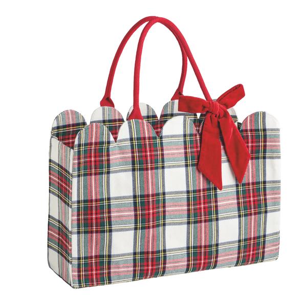 Tartan Scallop Totes