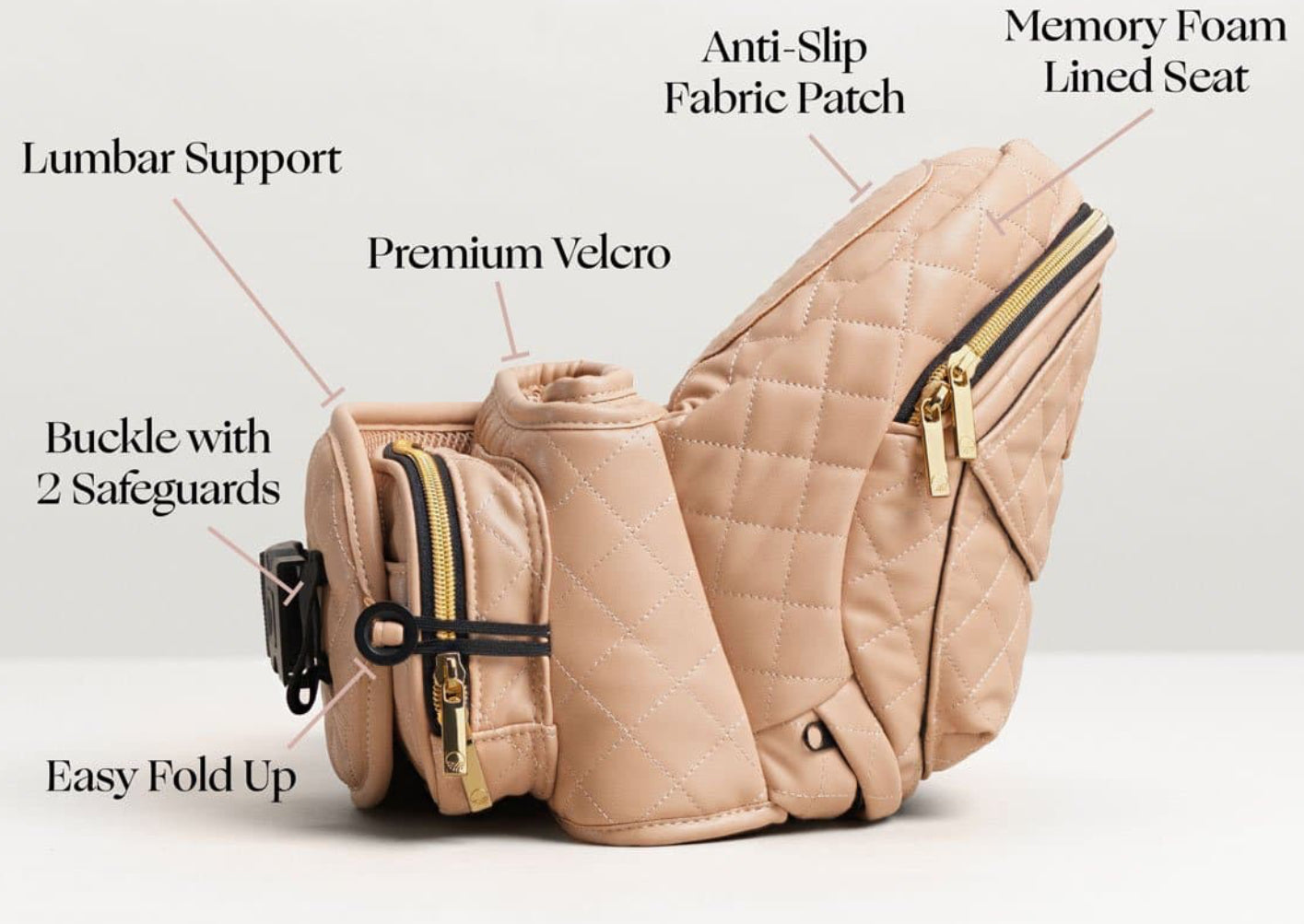 Leather Tushbaby Hipseat