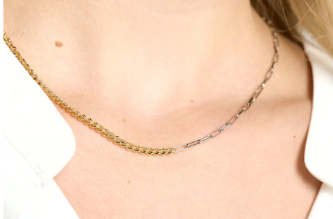 Mix Gold Metal Necklace