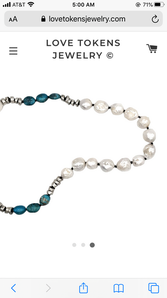 Pearl/Turquiose Necklace