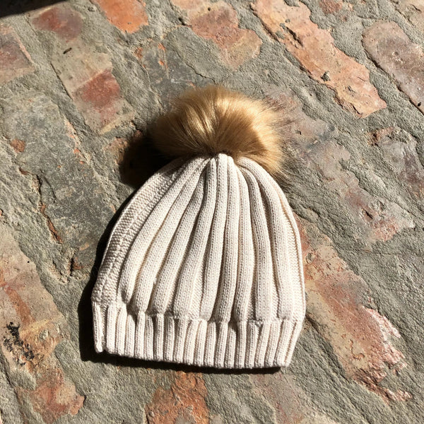 Pompom Knit Hat