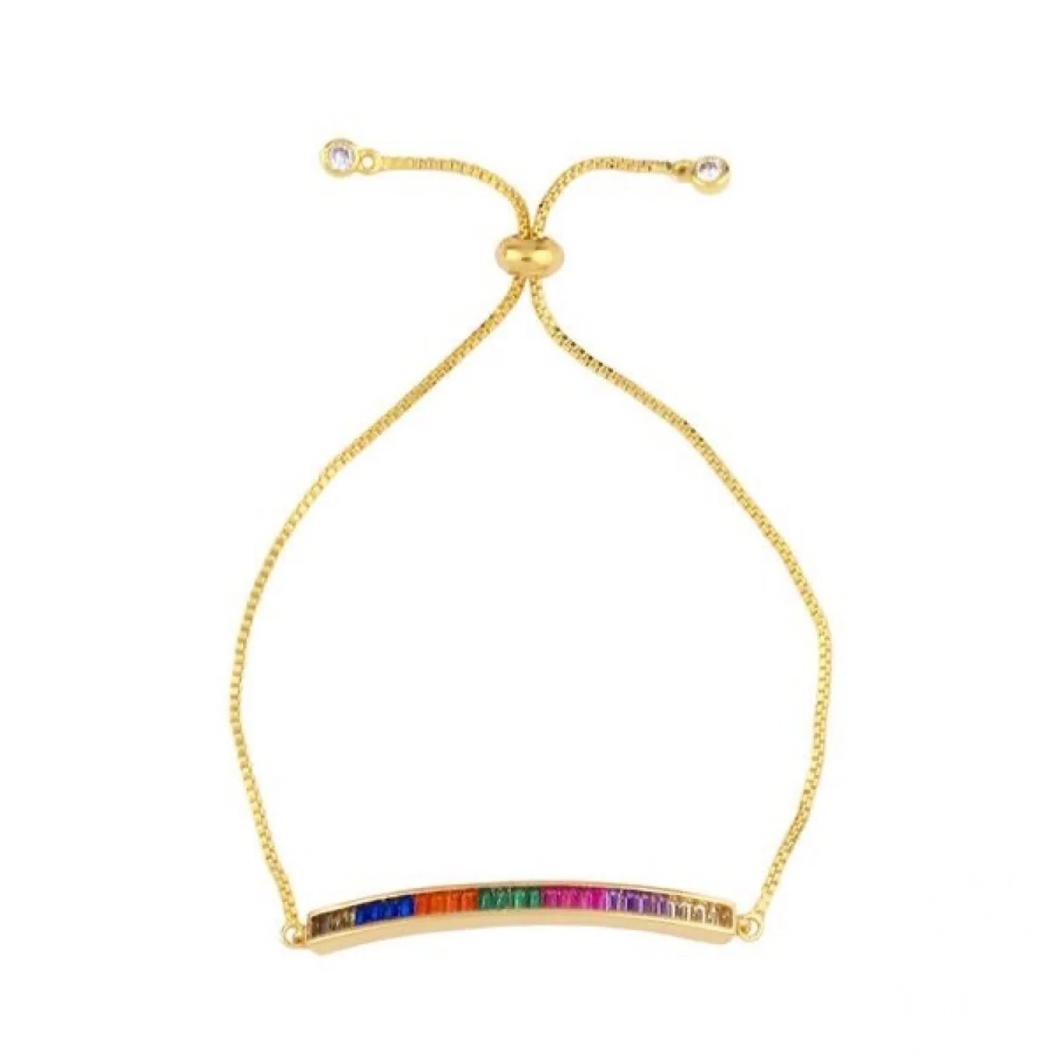Gold Rainbow Stone Jewelry