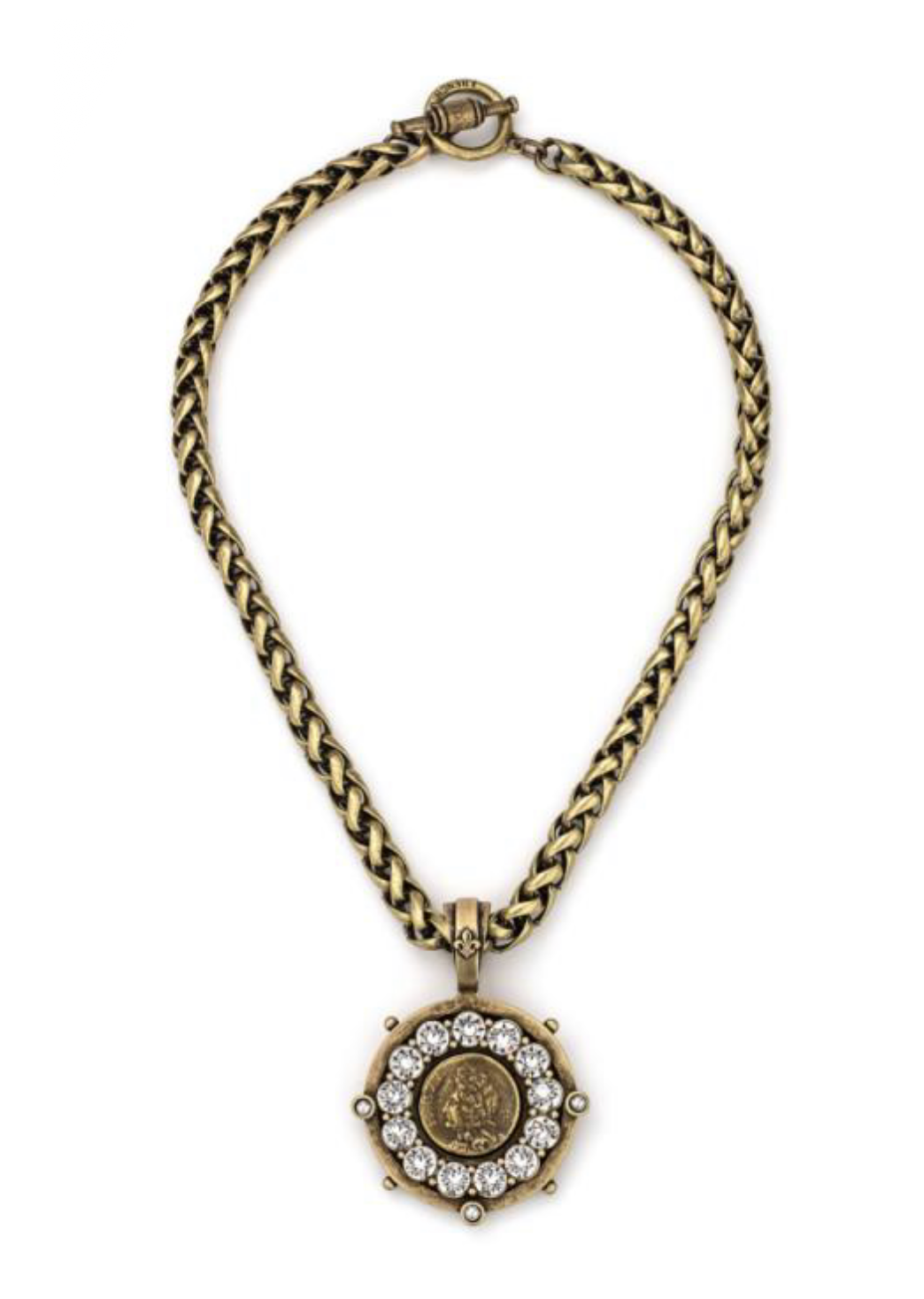 Brass Ox Chain W/Medallion