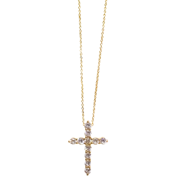 Cz Cross Necklace